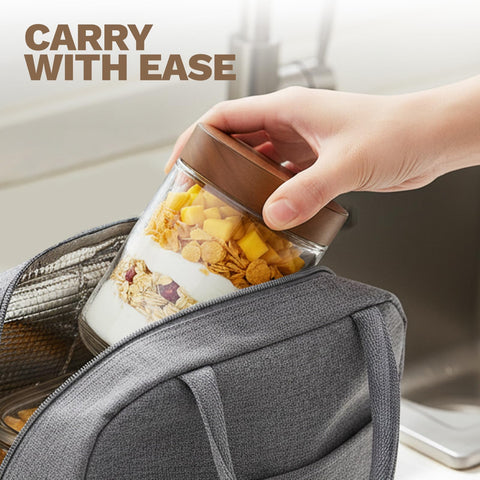 Bumobum 16 oz jar suitable for meal prep and on-the-go meals