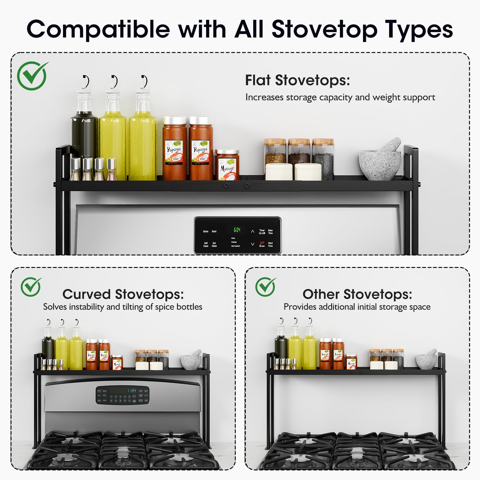 Bumusty four-level height adjustments for versatile organization