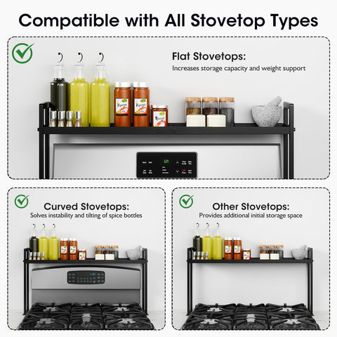 Bumusty four-level height adjustments for versatile organization