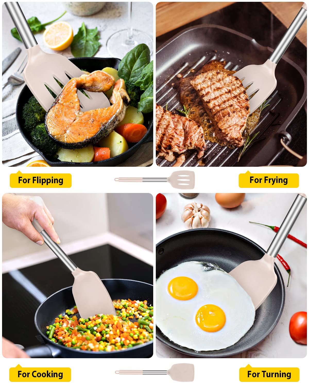 BUNDLEPRO 18/8 stainless steel handle resists rust for daily use.