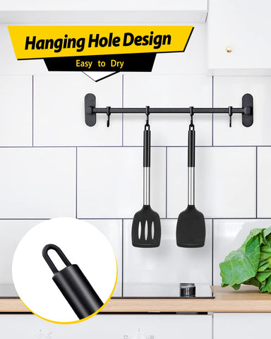 BundlePro BPA-free utensils protect cookware while providing soft silicone contact.