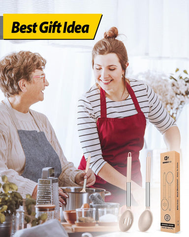 BUNDLEPRO spoon with round hanging hole for easy drying and storage.