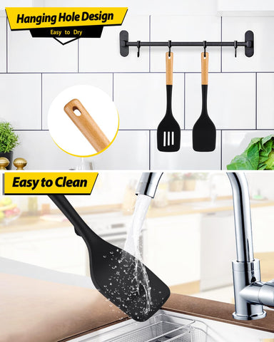BundlePro hanging-hole design keeps tools dry and ready after cooking.