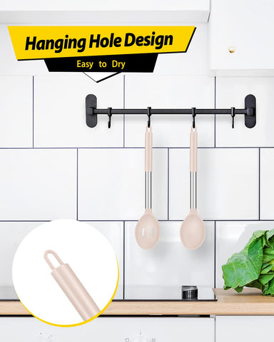BUNDLEPRO heat-resistant silicone spoons withstand high temperatures safely.