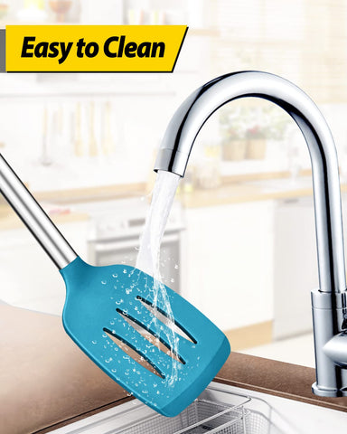 BundlePRO silicone utensils support frying, mixing, serving, draining, turning.