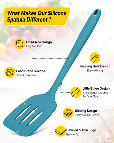 Bundlepro one-piece-design blue spatula prevents rust and gaps for lasting use