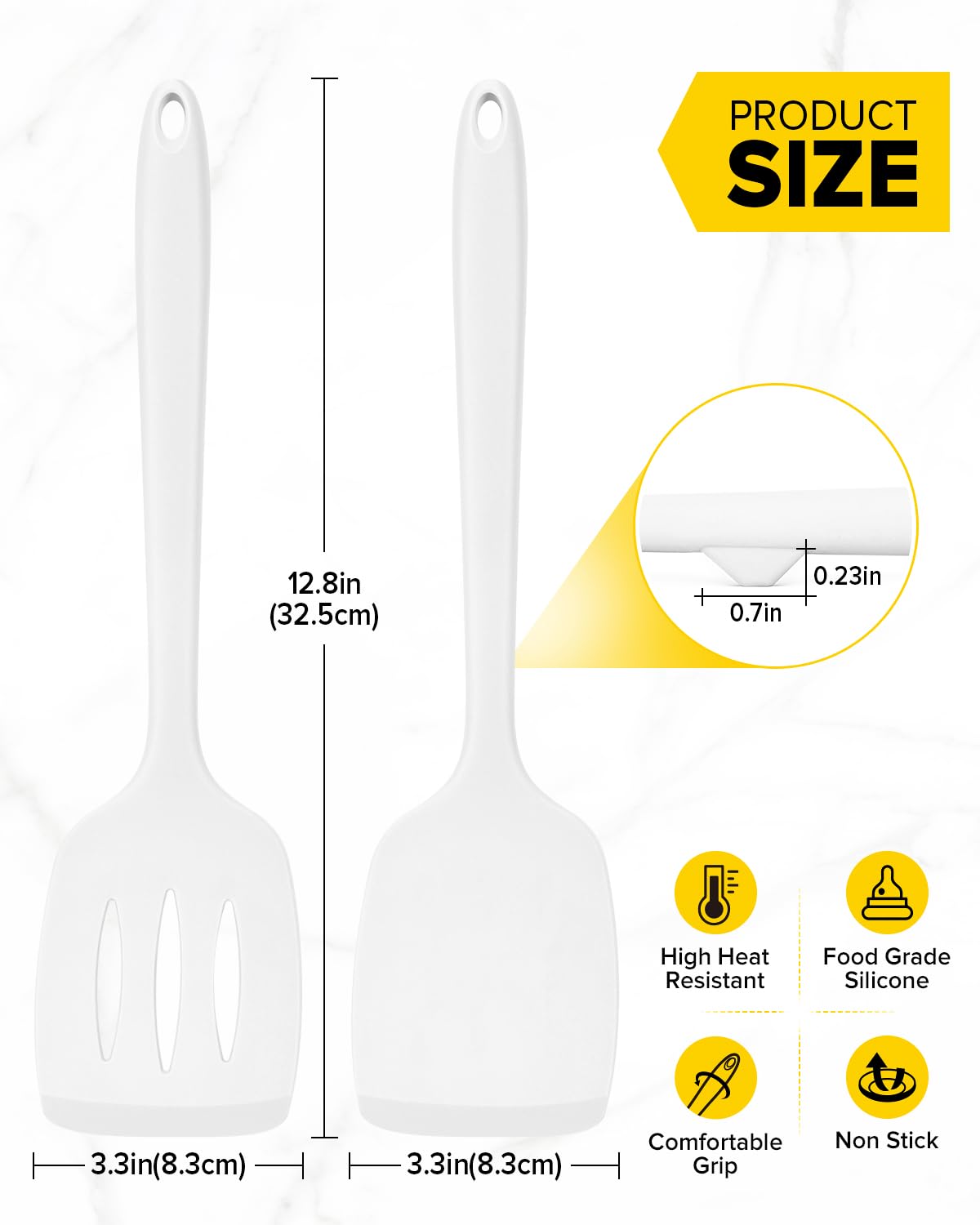 Bundlepro one-piece design spatula prevents rust and cracks during daily use.