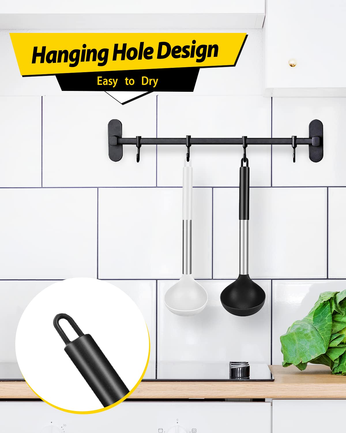 BundlePro ladle set demonstrates multifunction use for stirring, serving, and cooking tasks.