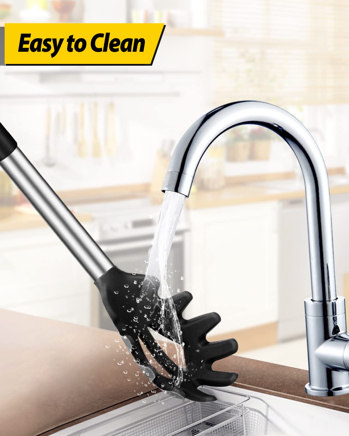 Easy to clean after cooking; wipe away fat and residue quickly.