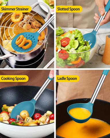 BUNDLEPRO ladle with heat-resistant handle for soups and broths