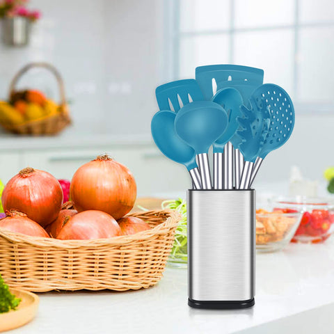 BUNDLEPRO stainless steel utensil holder keeping tools organized