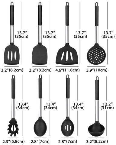 Bundlepro pasta turner with stainless handle designed for even flips.