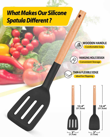 Close-up of soft silicone head of Bundlepro spatula.