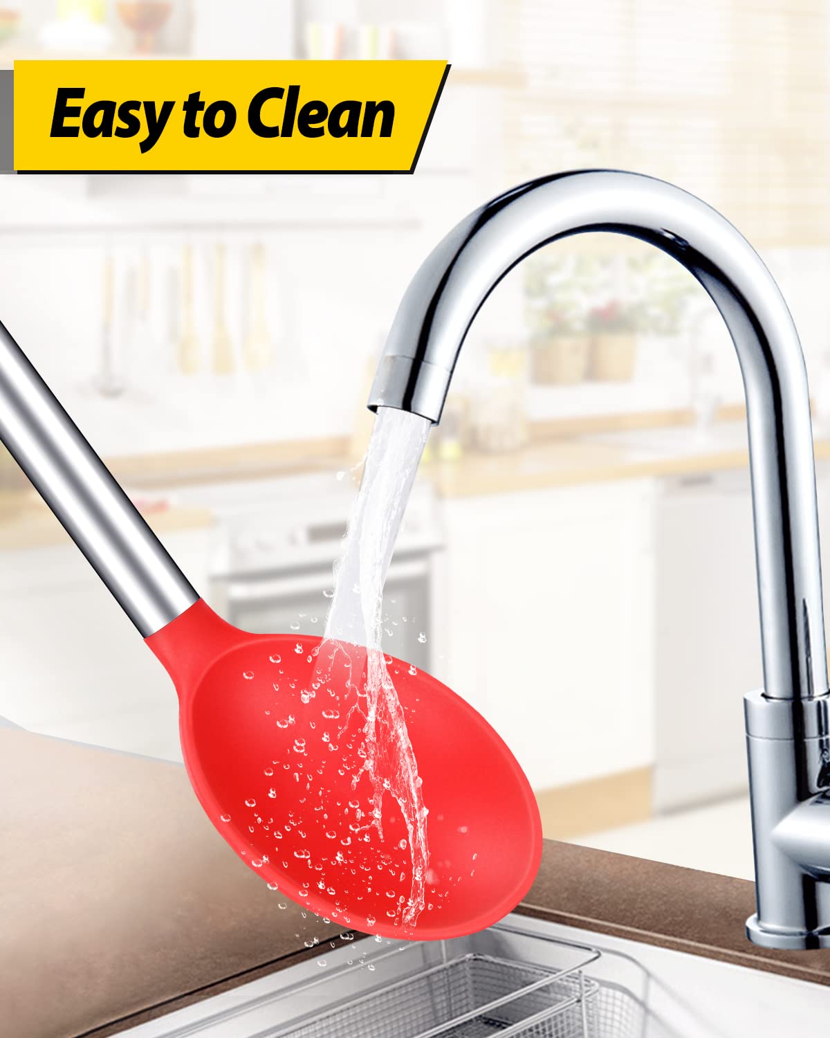 Bundlepro spoon with hanging hole for easy drying and storage