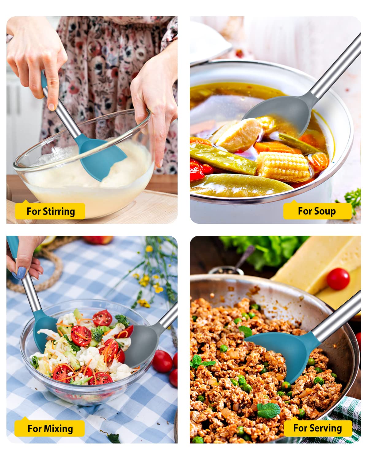 Bundlepro spoon with 18/8 stainless steel core for durability and longevity.