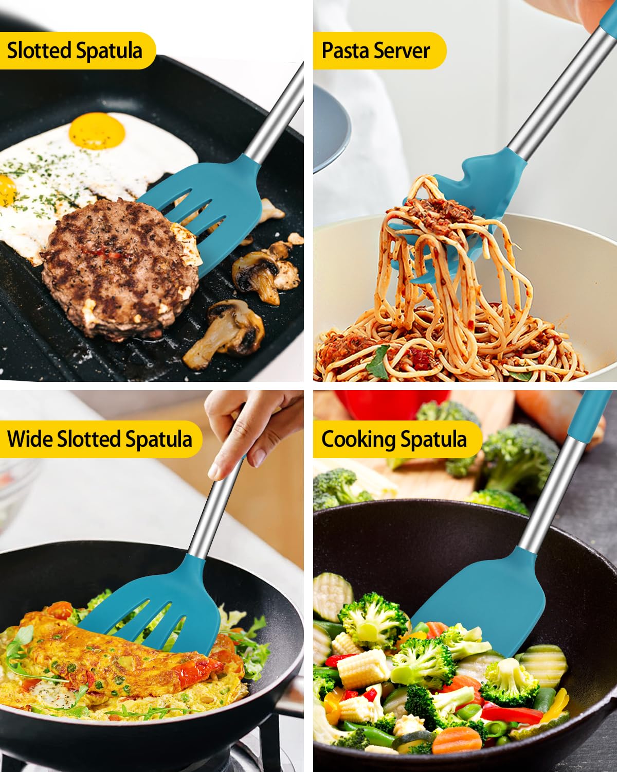 BUNDLEPRO pasta fork with sawtooth design for easy noodles pickup