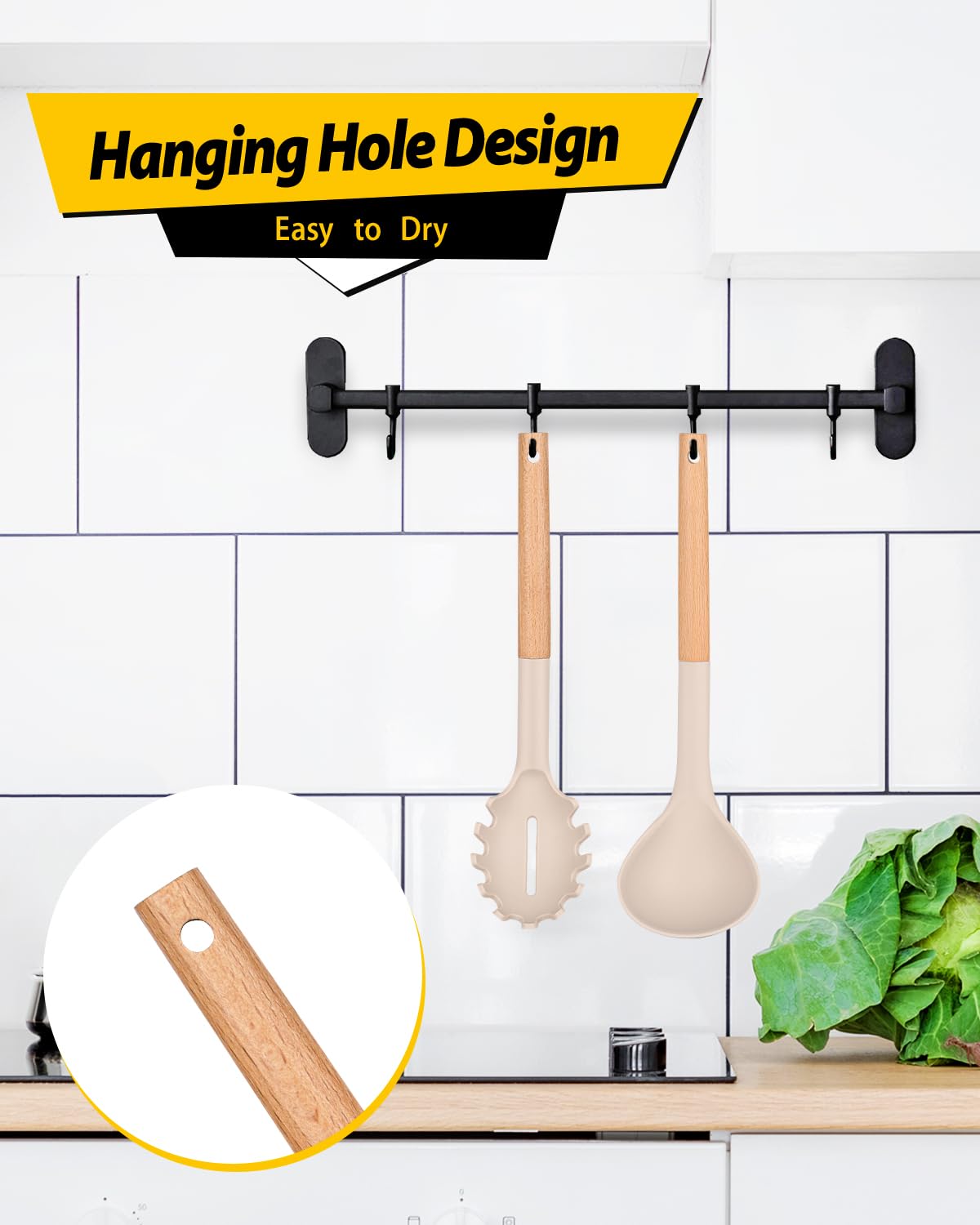 Bundlepro wooden handle anti‑scald design for comfortable cooking.