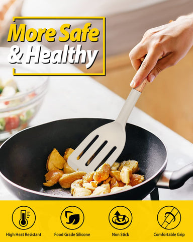 BundlePro wooden-handle spatula anti-scald grip for comfortable cooking