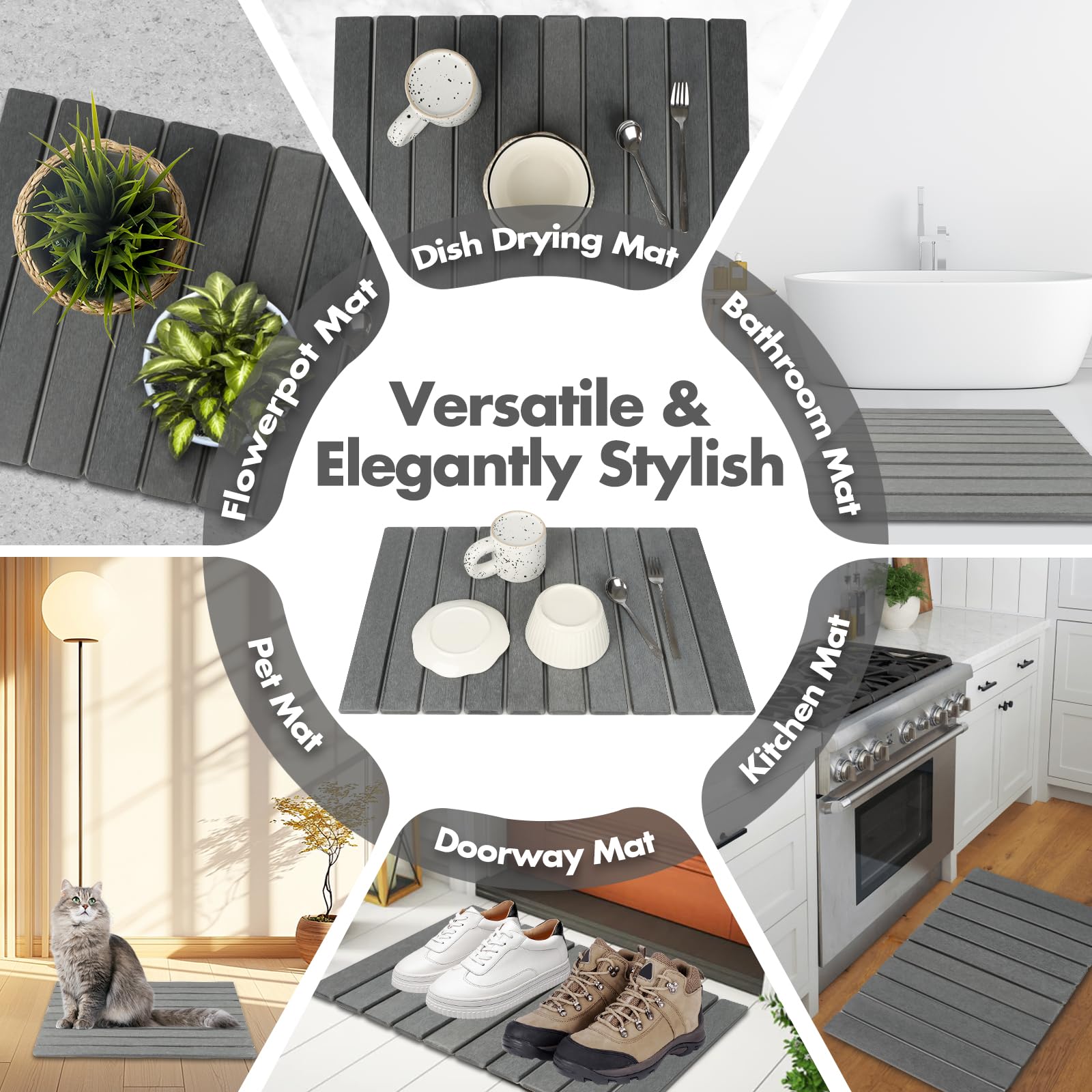 Bunmery anti-slip pad included for stable placement