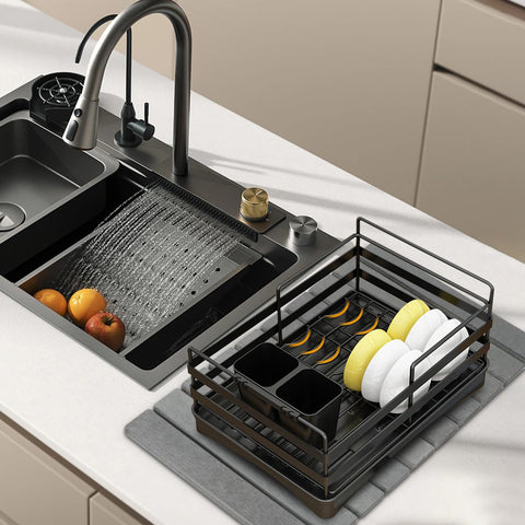 Bunmery kitchen counter drying mat keeps surfaces neat