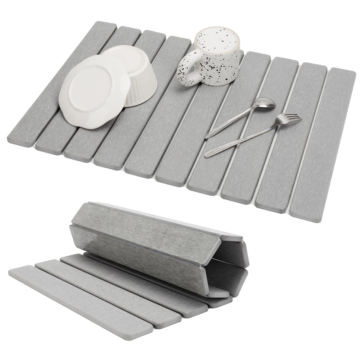 Bunmery large stone drying mat 24x16 inches offering a durable kitchen drying surface.