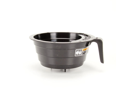 Durable black plastic material shown as part of Bunn's OEM funnel.