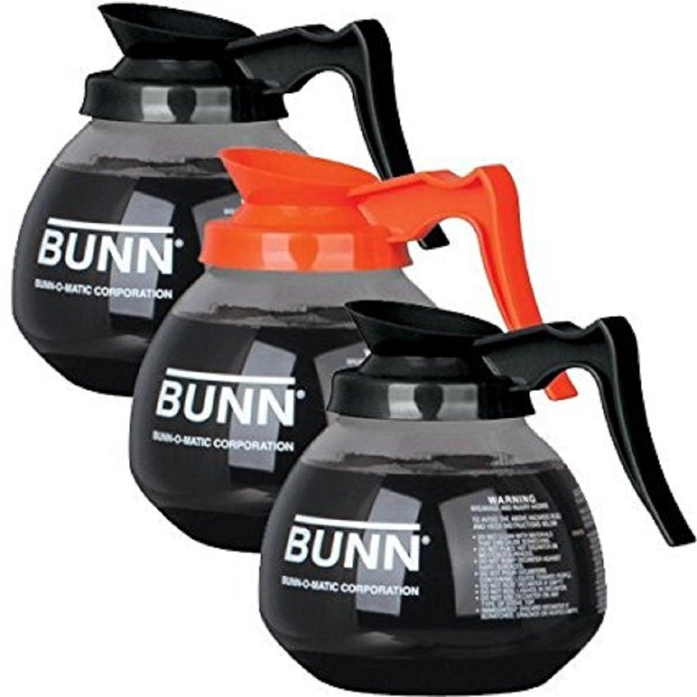 BUNN black regular coffee pot for everyday brewing and easy identification