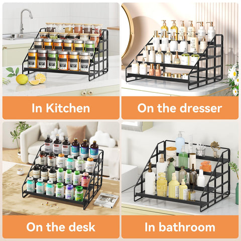 Bunoxea Spice Rack built with premium metal and a solid base for stability