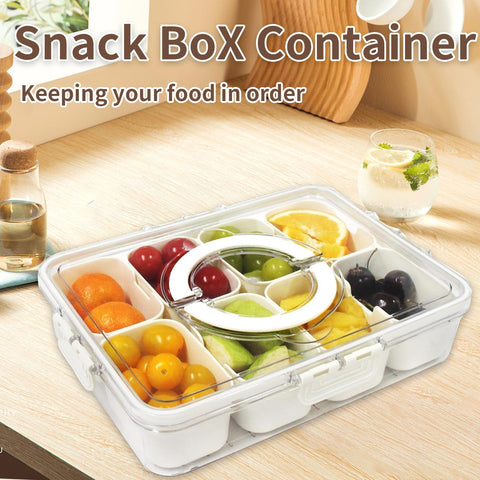 BUNTEY Snackle Box Divider-compartments keeping foods separate and fresh.