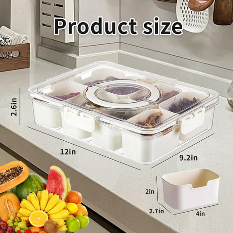 BUNTEY Snackle Box fridge-storage neatly fits inside the refrigerator.