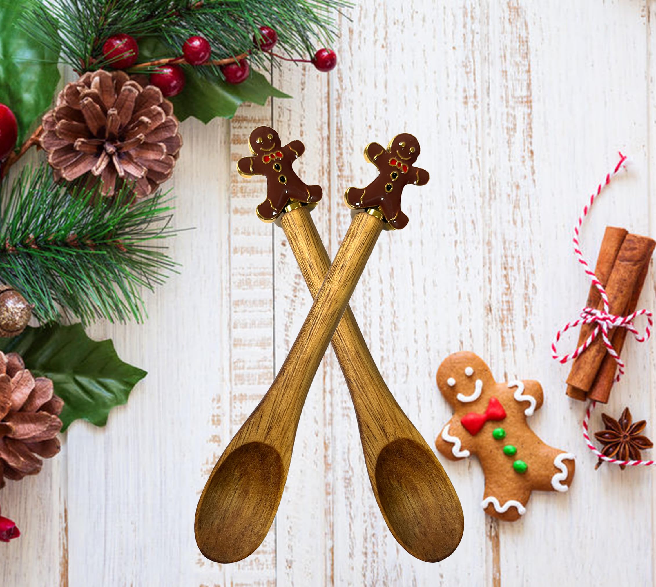 Buracoli wooden teaspoon ideal for honey, yogurt, and jars.
