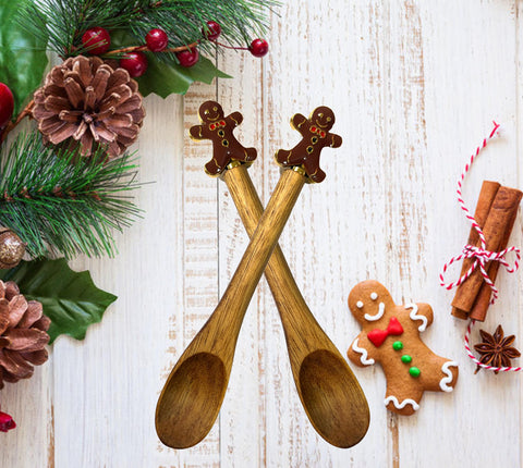Buracoli wooden teaspoon ideal for honey, yogurt, and jars.