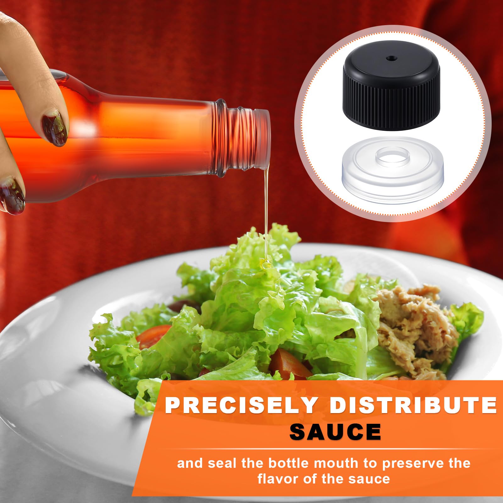 Burbell white dripper orifice reducer providing controlled flow for precise portioning.