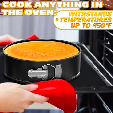 BURIUS easy-release buckles simplify opening and closing during baking