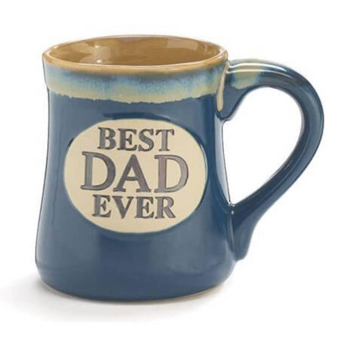 Burton Best Dad Ever Mug with raised front emblem, ideal Father's Day gift