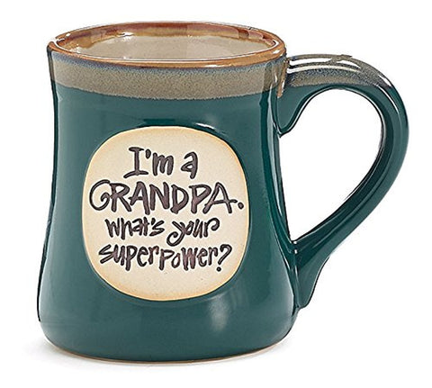 burton+BURTON I’m a Grandpa mug with raised message, ideal for daily coffee moments.