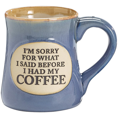 Burton + BURTON mug in blue with teal body, 18 oz capacity, ideal for morning coffee