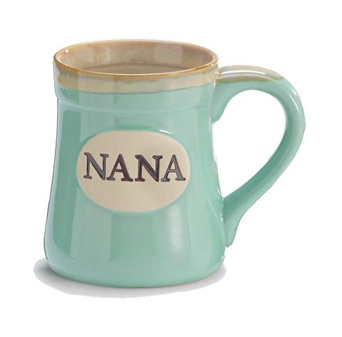 Burton+BURTON Nana Best Job Ever porcelain mug closeup for coffee