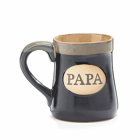 Burton+BURTON Papa mug, hand-painted porcelain, enhances morning coffee experience