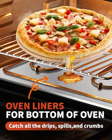 Buself oven liner is dishwasher-safe for quick cleanup.