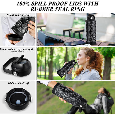 BUSHAD straw cover protects sip tube while on the go