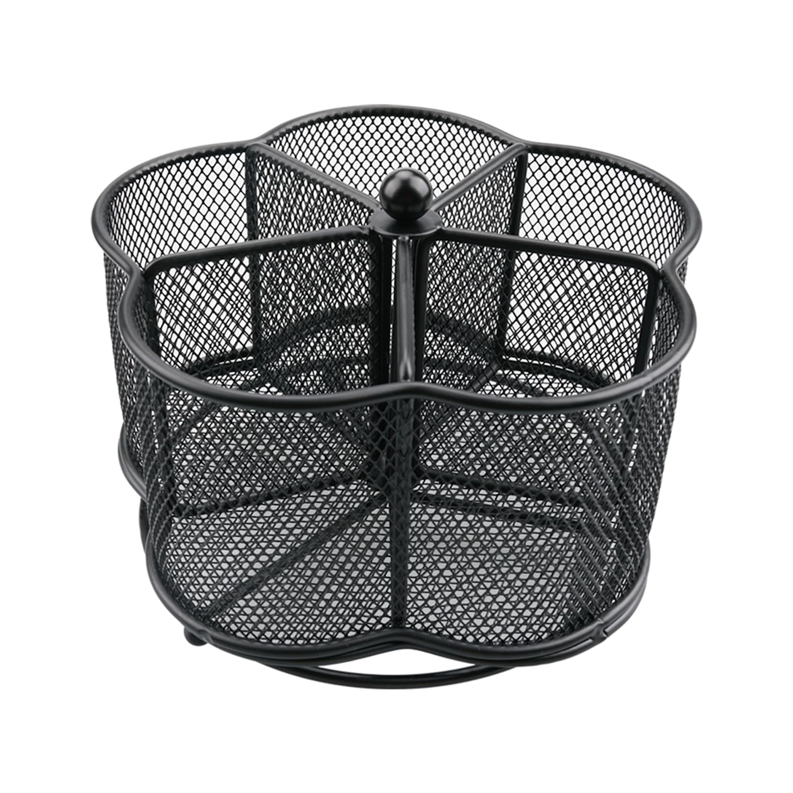 Business King 360° rotating silverware caddy keeps utensils neatly organized on the countertop.