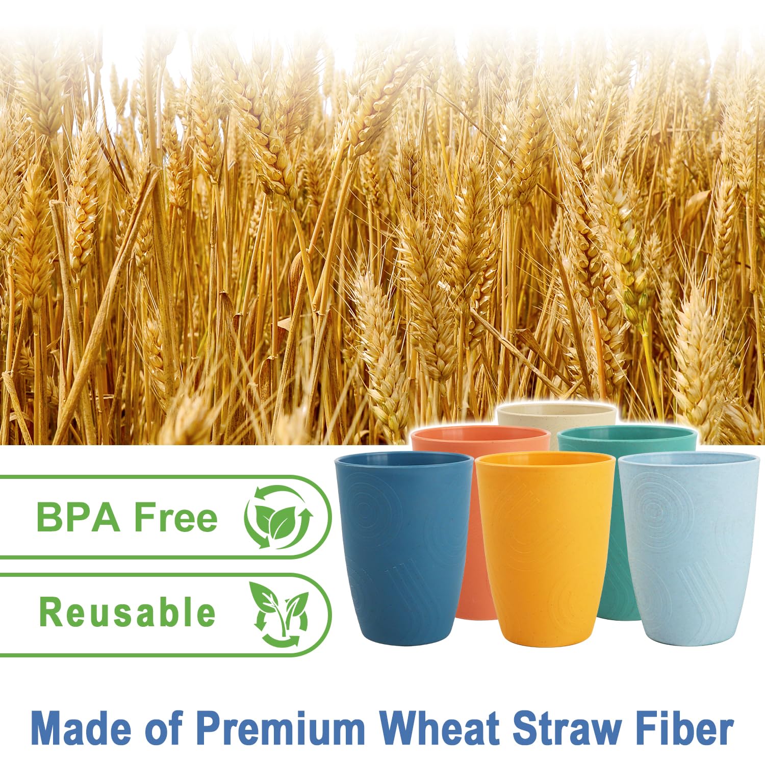 BUSOKIP durable unbreakable cups reduce breakage compared to glassware.