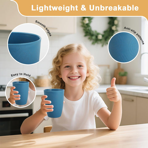 BUSOKIP microwave-safe dishwasher-safe cups for hot and cold drinks.