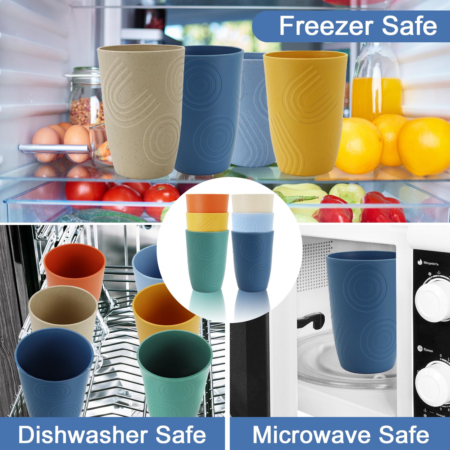 BUSOKIP stackable cups save space in cabinets and trays.