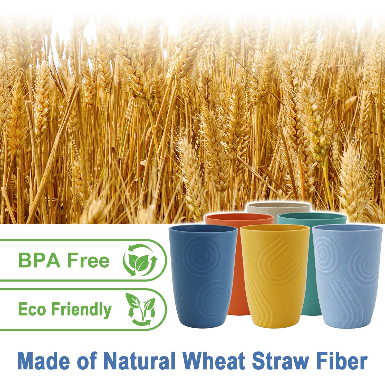 BUSOKIP 16oz unbreakable cups reduce breakage and are easy to hold.