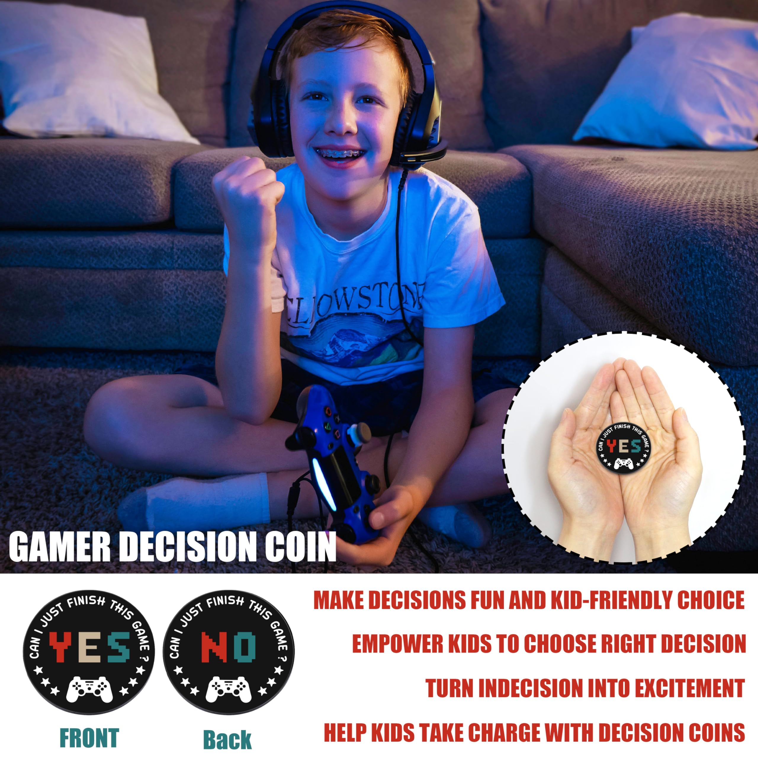 Busy Gaming Life gamer decision coin adds fun, quick choices during play.