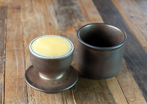 Butter Bell base filled with soft butter ready to serve