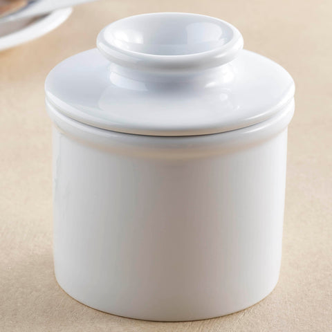 Base with water method and butter packed in lid, ready for serving.
