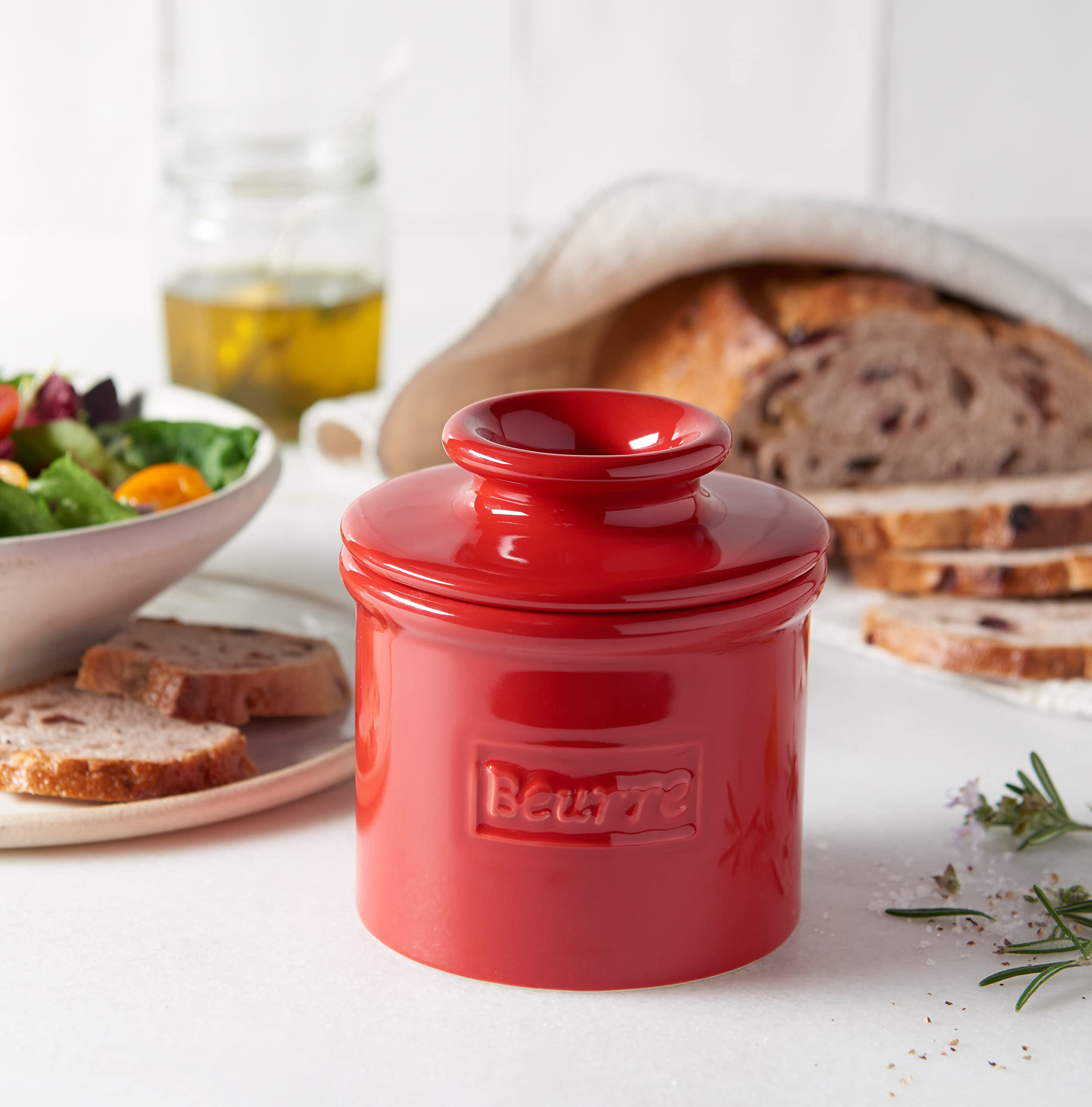 Butter Bell base water-method demonstrates simple preservation setup